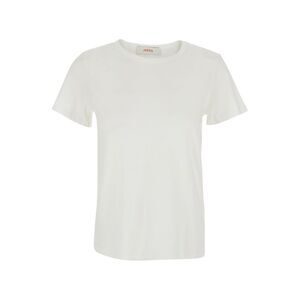 Jucca Women White T-Shirt With Round Neck And Short Sleeves In Cotton Women